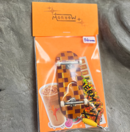 Morrow Fingerboard Complete Orange Red Block 36mm