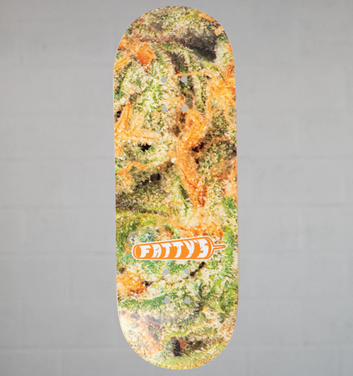 Fattys Crypitc Fingerboard Deck Rainbow Guava 34mm Mellow Mold