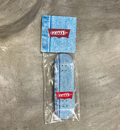 Fattys Denim Fingerboard Deck Blue 29mm New Mold