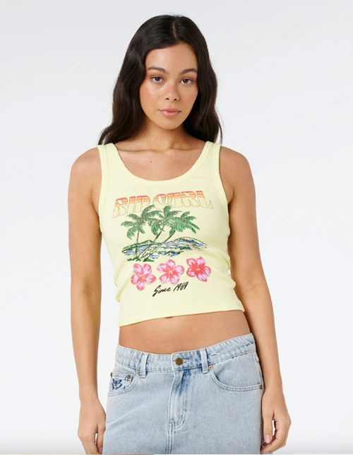 Rip Curl Hayley O Tank Top Pale Yellow