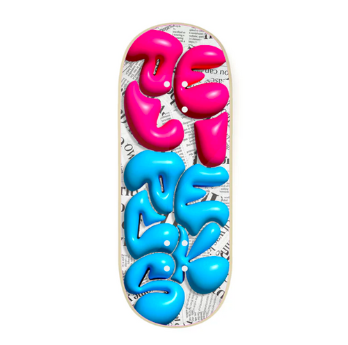 Delidecks They Lied Wood Fingerboard Deck White 34 x 96