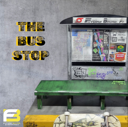 FutureBoundPrints Bus Stop Thrashed Grey Onesize