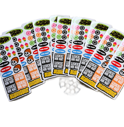 Sluchcult Mini Sicker Sheet Red Orange 6inch