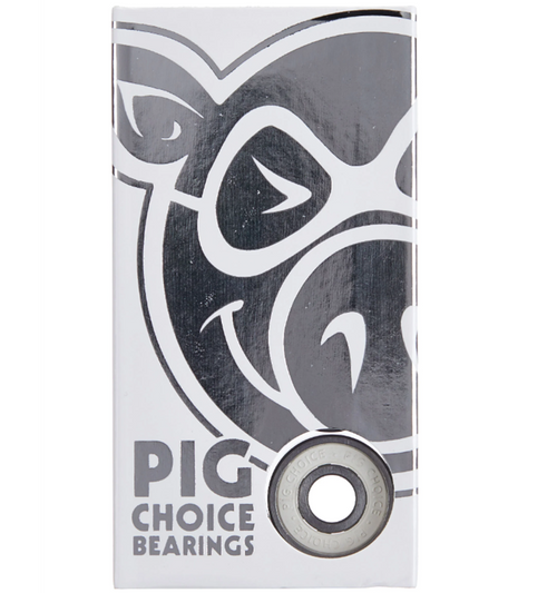 PIG Choice Skate Bearings White 8pack