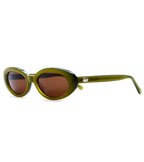 Crap Sweet Leaf Sunglasses Olive Amber