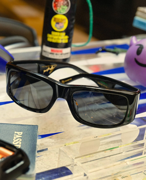 Crap Kush Cowboy Polarized Sunglasses Black Grey