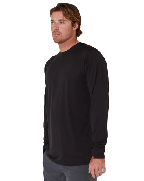 Follow Sun Tee Longsleeve UPF Black