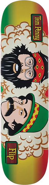 FLIP PENNY RASTA STRIPE SKATEBOARD DECK-8.25