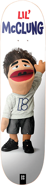 PLAN B MCCLUNG LIL BUDDIES TWIN SKATEBOARD DECK-8.25