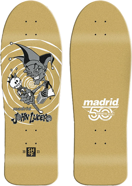 MADRID LUCERO SHOF 2026 SKATEBOARD DECK-10X30 GOLD LTD