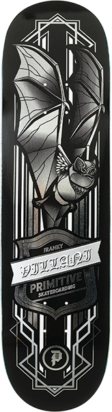 PRIMITIVE VILLAN BAT SKATEBOARD DECK-8.5 BLACK