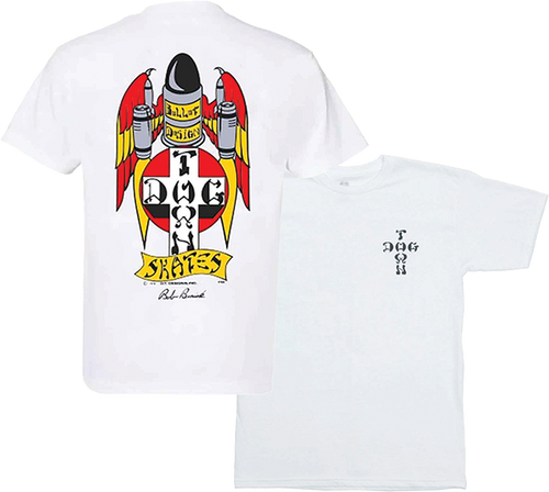 DOGTOWN BOB BINIAK OG 70S SS TSHIRT XL-WHITE