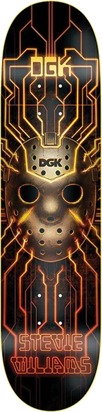 DGK WILLIAMS GLOW SKATEBOARD DECK-8.25