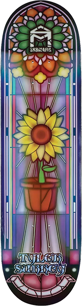 SK8MAFIA SURREY STAINED GLASS SKATEBOARD DECK-8.25