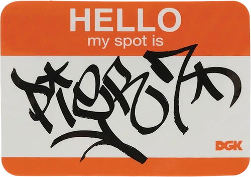 DGK MY SPOT IS PIER 7 STICKER