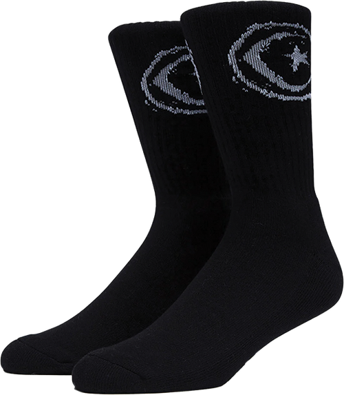 FOUNDATION STAR AND MOON SOCKS BLACK 1pr