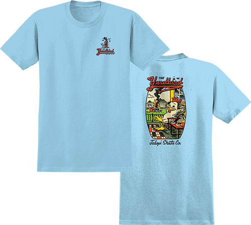 ANTI HERO JALOPI YARDBIRD SS TSHIRT L-HEATHER LIGHT BLUE
