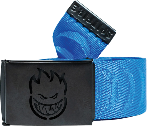 SPITFIRE BIGHEAD CUT OUT CRESCENT WEB BELT ADJ-BLU/BLK