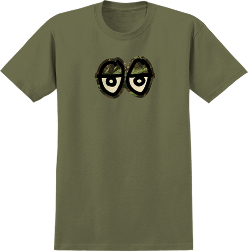 KROOKED EYES CAMO SS TSHIRT XL-MILITARY GREEN