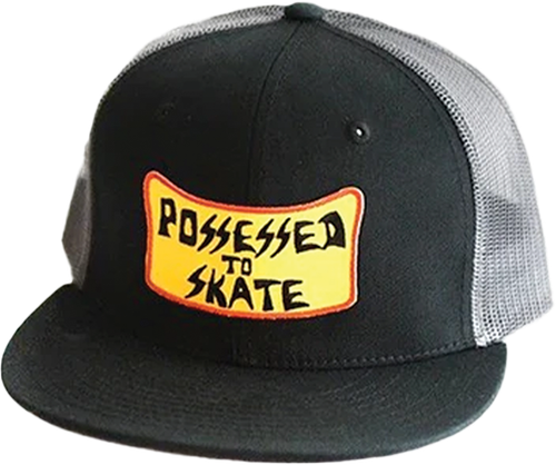 SUICIDAL POSSESSED TO SKATE MESH HAT ADJ-BLK/CHAR