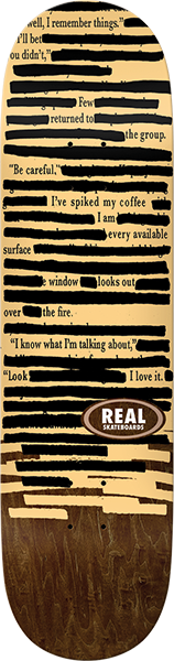 REAL NON FICTION SKATEBOARD DECK-8.38