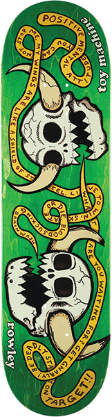 TOY MACHINE ROWLEY SKULLS SKATEBOARD DECK-8.25
