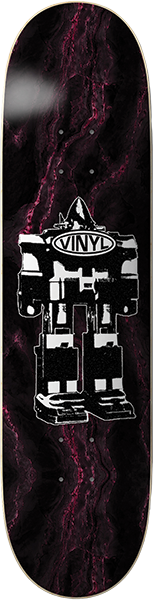 VINYL SPIRAL SKATEBOARD DECK-8.38 ROBOT MARBLE