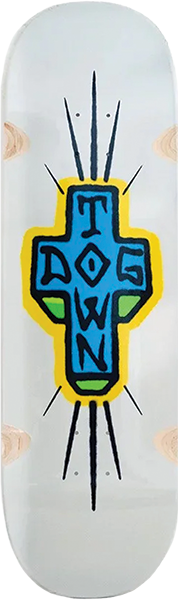 DOGTOWN SPRAY CROSS LOOSE TRUCKS SKATEBOARD DECK9.25x32.3 GREY DIP
