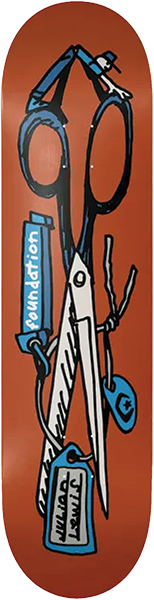 FOUNDATION LEWIS SCISSSORS SKATEBOARD DECK-8.38