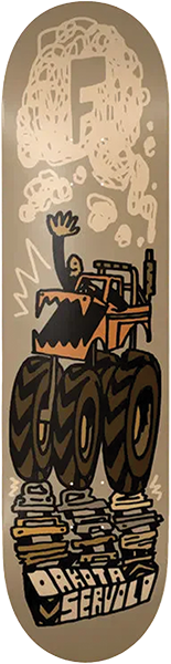 FOUNDATION SERVOLD MONSTER TRUCK SKATEBOARD DECK-8.5