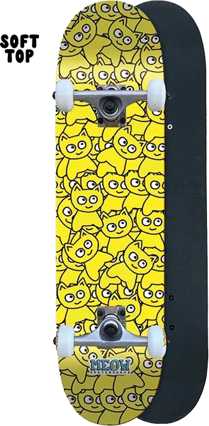 MEOW STICKER PILE SOFT TOP COMP-6.75 CMYK YELLOW