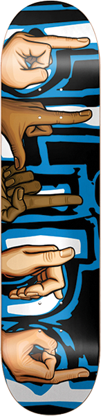 BLIND SIGNS SKATEBOARD DECK-8.25 BLUE