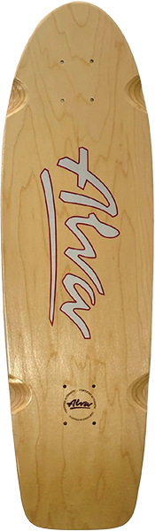 ALVA 1978 OG LOGO SKATEBOARD DECK-8.5x30 NAT/RED/SIL w/grip