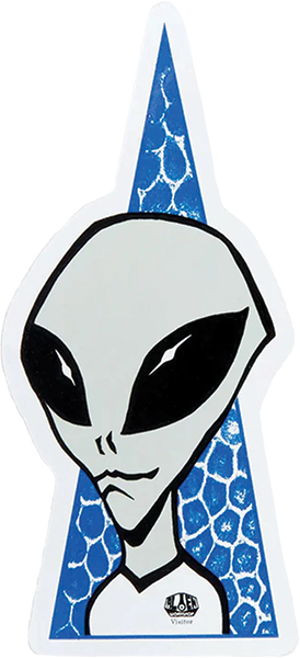 ALIEN WORKSHOP VISITOR DECAL BLUE SINGLE