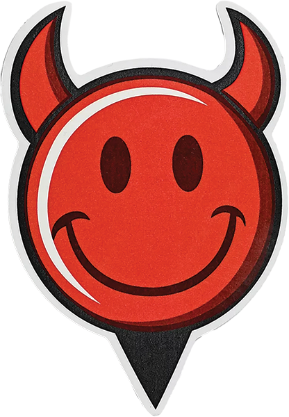 WORLD INDUSTRIES DEVILMAN HEAD DIE CUT STICKER SINGLE