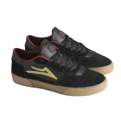 Lakai Cambridge Suede Shoes Salabanzi Black Red