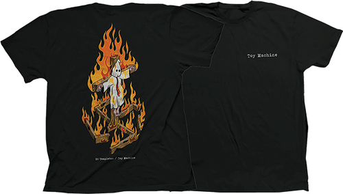TOY MACHINE CHARRED CROSS II SS MEDIUM BLACK