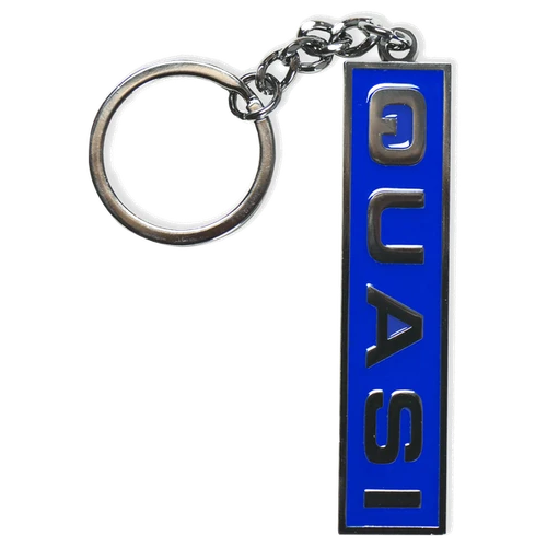 QUASI EURO ENAMEL KEYCHAIN BLUE
