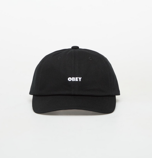 Obey Bold Curve 6 Panel Hat Black Snapback