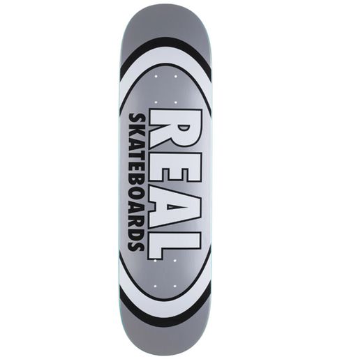 Real Classic Oval Skateboard Deck Silver 7.75