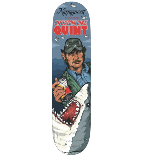 All I Need x Narraganset Skateboard Deck Blue 9