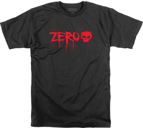 ZERO BLOOD TEXT SS LARGE  BLACK