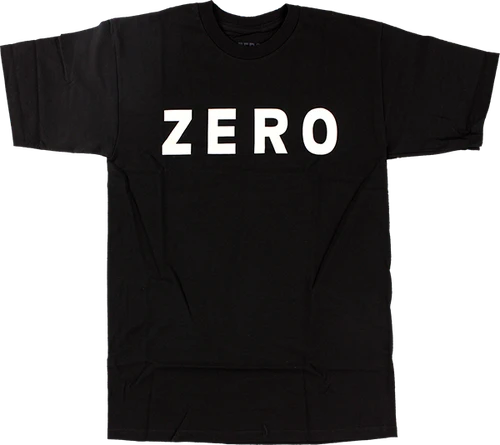 ZERO ARMY LOGO SS LARGE  BLK WHT