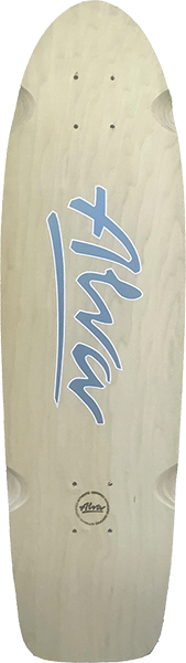 ALVA 1978 LOST MODEL SKATEBOARD DECK 8.5x30 NAT/INDIGO BLU