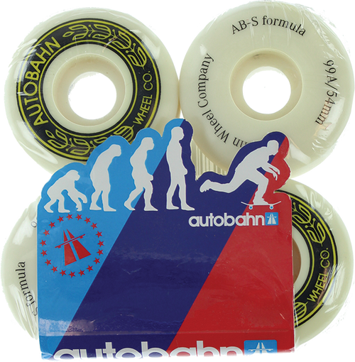 AUTOBAHN AB-S 54mm WHT  set of 4 wheels