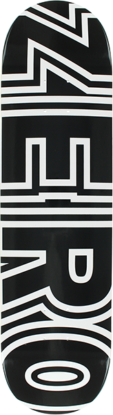 ZERO BOLD SKATEBOARD DECK-8.25 BLACK