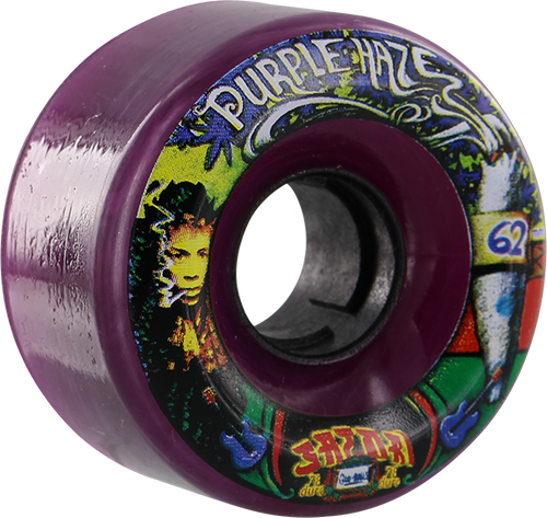 SATORI GOO BALL PURPLE HAZE 62mm 78a CLR.PURPLE Skateboard Wheels