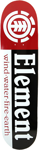ELEMENT SECTION  BLACK SKATEBOARD DECK- 7.5 thriftwood