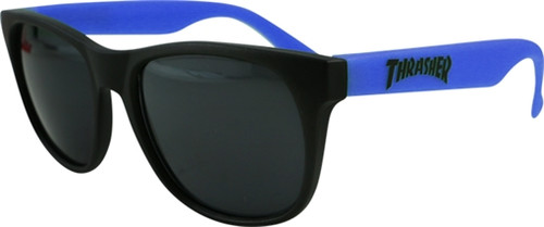 THRASHER LOGO SUNGLASSES BLK/BLU