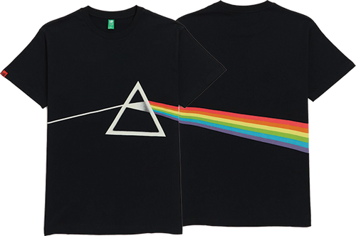 HABITAT PINK FLOYD DARK SIDE OF THE MOON SS TSHIRT MEDIUM BLACK